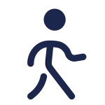 Walking Round SVG Icon